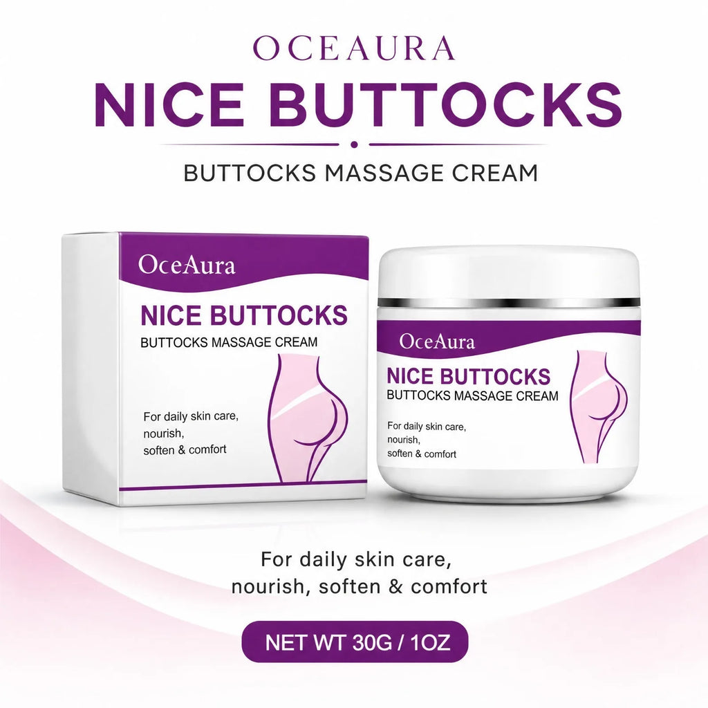 OceAura Hip Firming Massage Cream – Moisturizing Body Skin Care Body Firming Cream Nixie