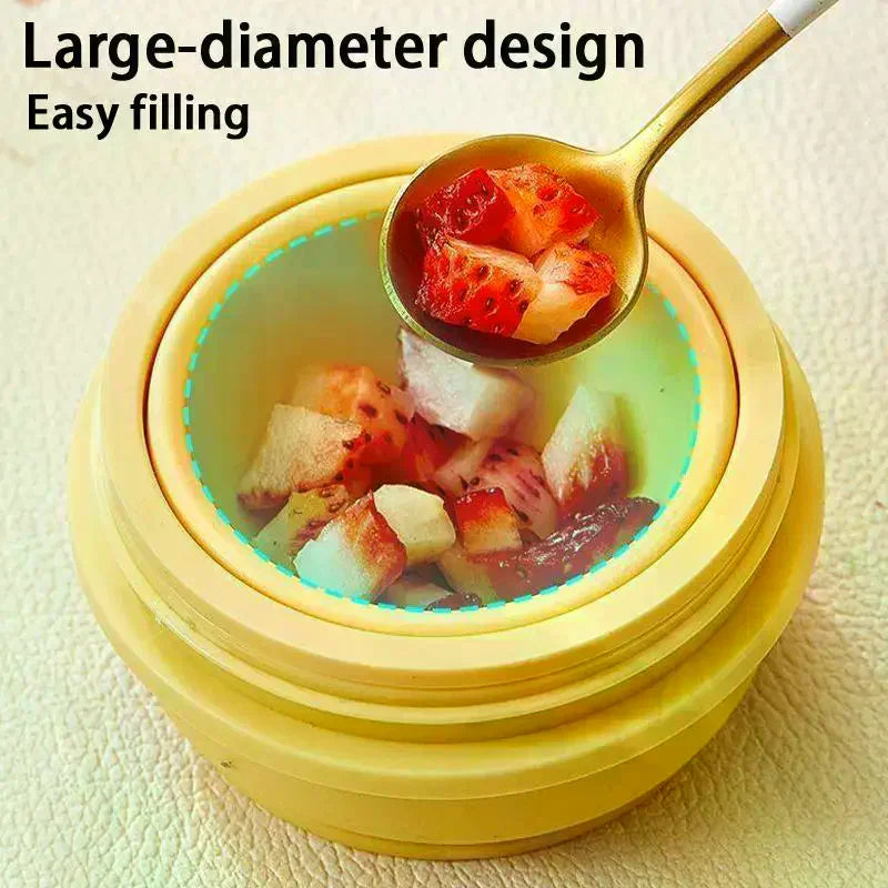 Foldable Ice Ball Cup with Straw | Food-Grade Silicone Mold Silicone Ice Ball Maker Nixie