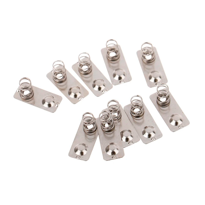 20Pcs AAA Battery Spring Contact Plates – Metal Replacement Parts