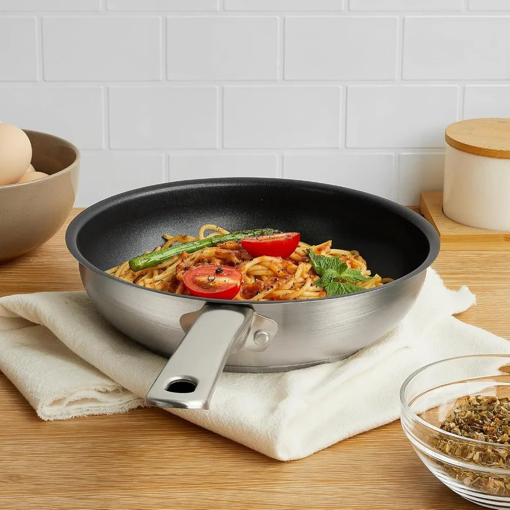 CSK 12-Inch Stainless Steel Nonstick Skillet – Induction & Oven Safe