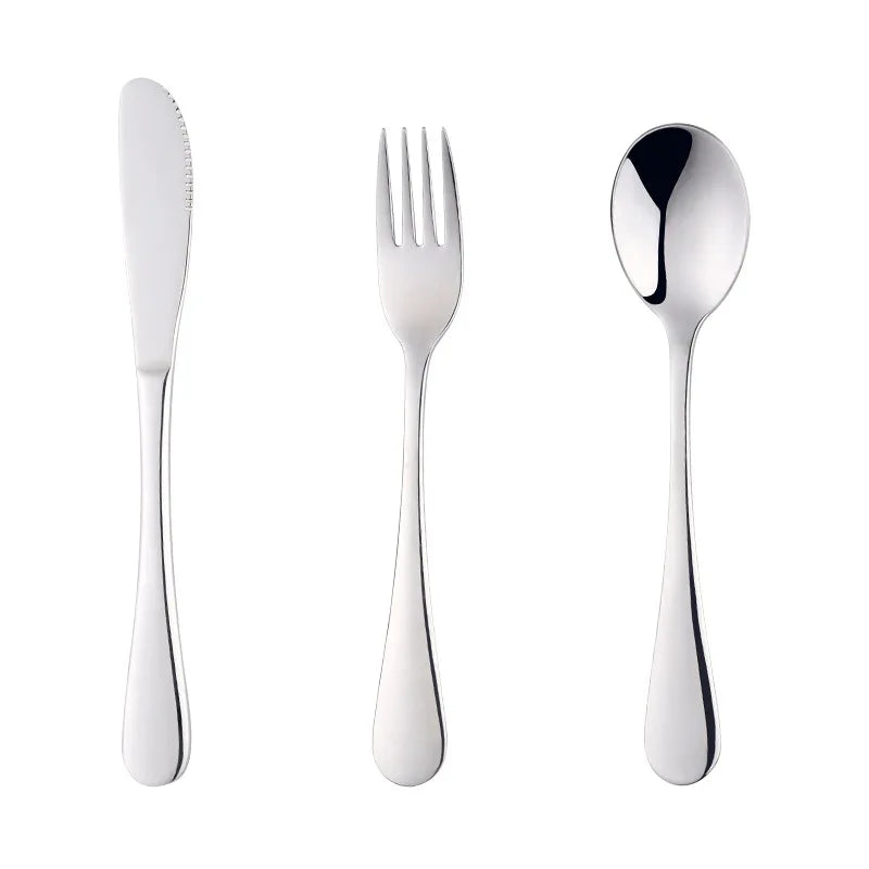 Kids Stainless Steel Cutlery Set – Knife, Fork & Spoon 3-Piece Kids Cutlery Set Nixie Knife Fork Spoon