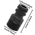 2PCS Threaded Faucet Adapter – Garden Irrigation Pipe Connector