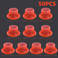 Silicone Faucet Sealing Gasket Washer – Leak-Proof Triangle Valve Plumbing Gasket Washer Nixie Red 50pcs