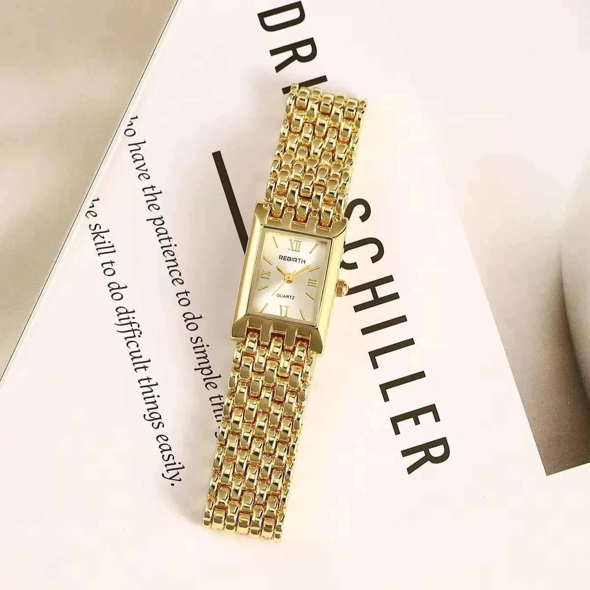 REBIRTH Women's Quartz Watch – Minimalist Light Luxury Style Women's Fashion Watch Nixie