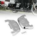 Chrome D-Shaped Passenger Floorboard Covers – Harley Touring Softail Motorcycle Floorboard Covers Nixie Default Title