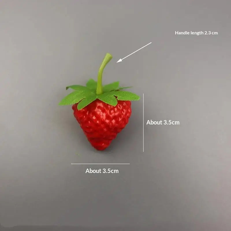 Lifelike Artificial Strawberries 10-20Pcs PVC Fake Fruit Decor Artificial Fruit Decor Nixie