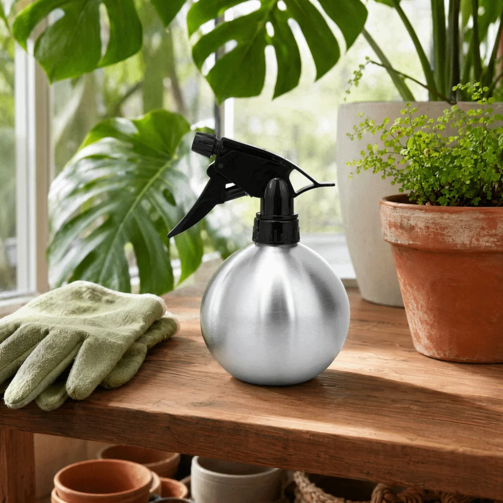 450ml Stainless Steel Spray Bottle – Adjustable Fine Mist Nozzle Fine Mist Spray Bottle Nixie