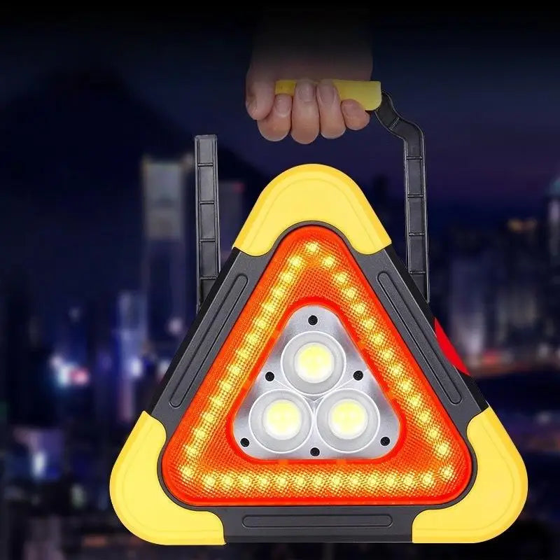 LED Triangle Warning Light – Flashing Road Safety Lamp Set