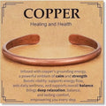 Pure Copper Open Cuff Bracelet – Adjustable Unisex Bangle Copper Cuff Bracelet Nixie 3