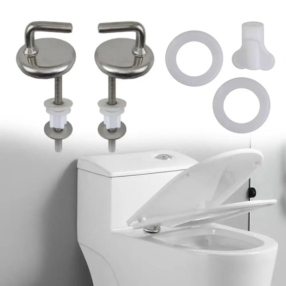 Stainless Steel Toilet Seat Hinge Kit – Universal Replacement Toilet Seat Hinge Nixie