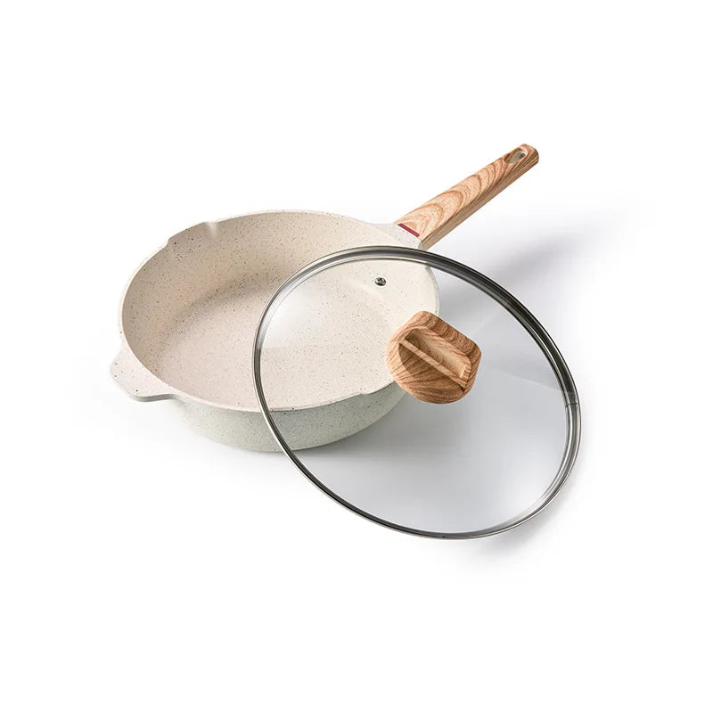 FEB.WIND Nonstick Frying Pan with Lid – Gas & Induction Ready Nonstick Frying Pan Nixie 30cm frying pan