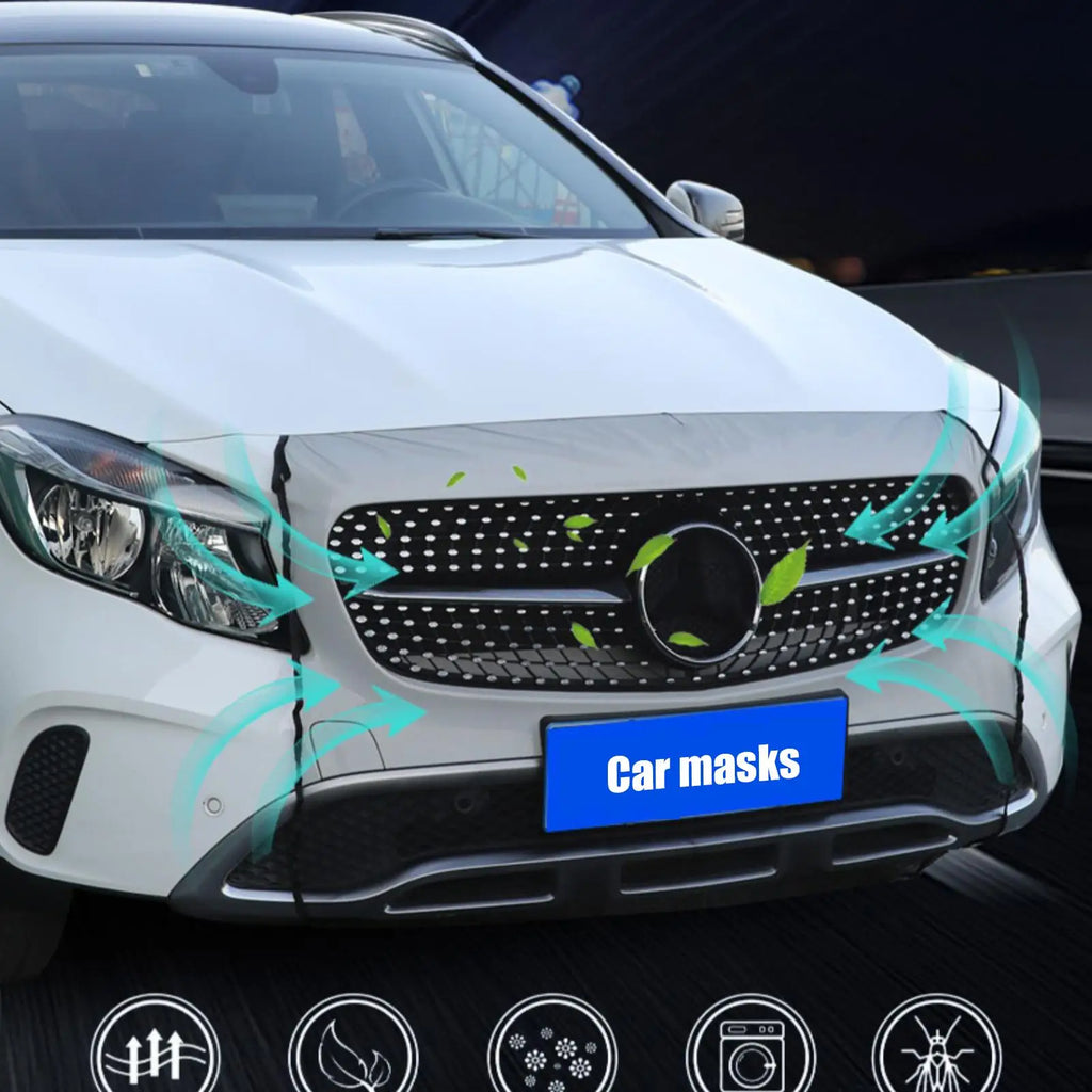 Foldable Car Grill Protection Net – Universal Front Mesh