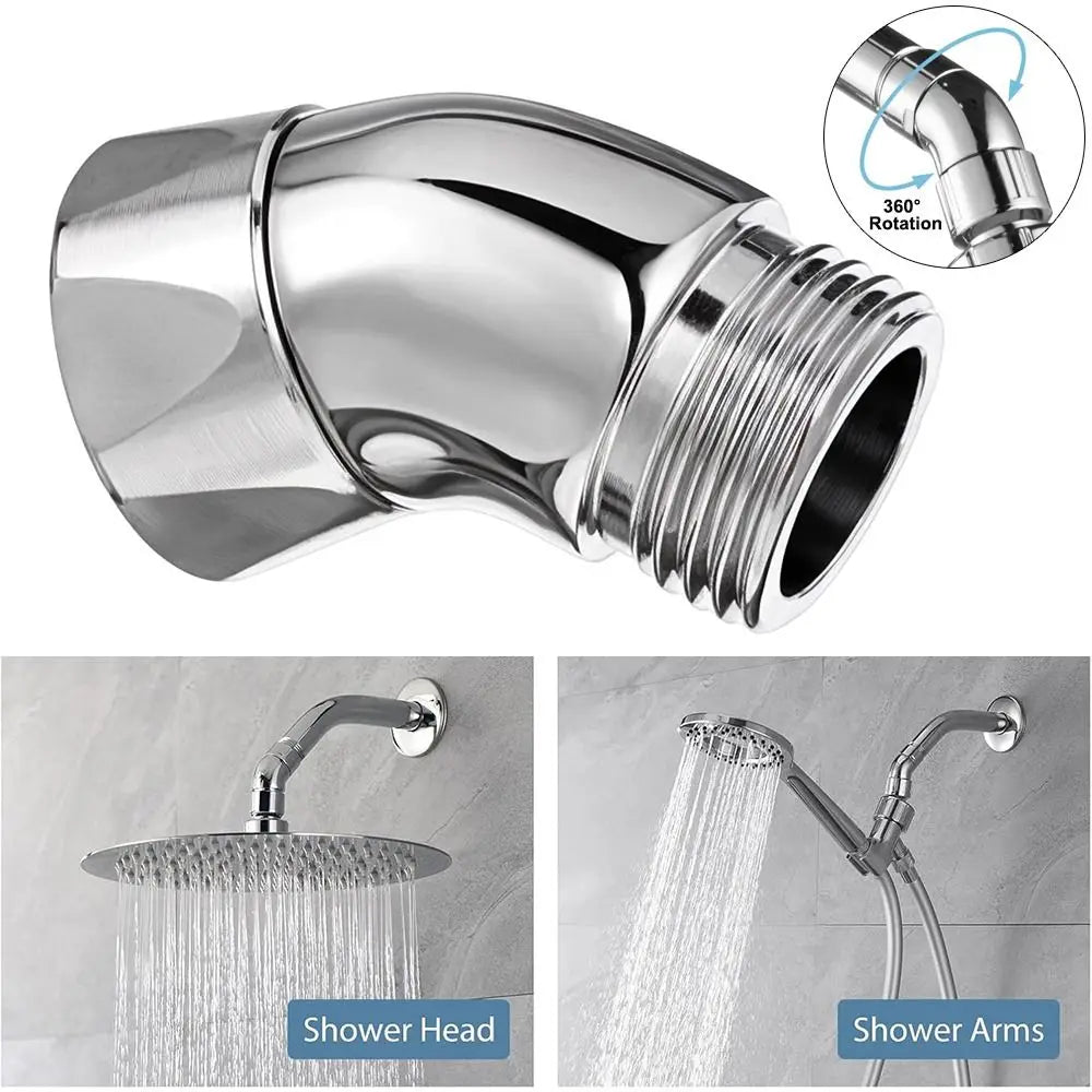 Copper 135° Shower Head Elbow Adapter | G1/2 Arm Extender Shower Arm Adapter Nixie