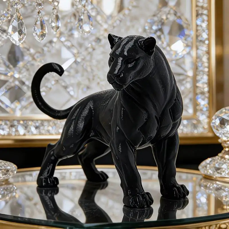 3D Printed Panther Statue – Desktop, Home & Car Decor