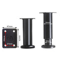 Adjustable Telescopic Metal Furniture Legs – Non-Slip Support Adjustable Furniture Legs Nixie Black-8-12cm