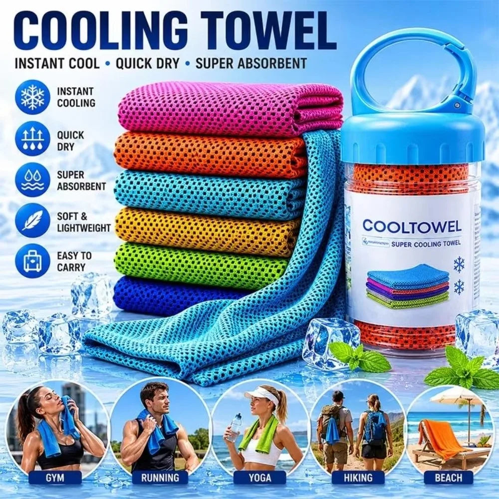 Portable Cooling Towel – Quick-Dry Microfiber Sports Towel Cooling Sports Towel Nixie