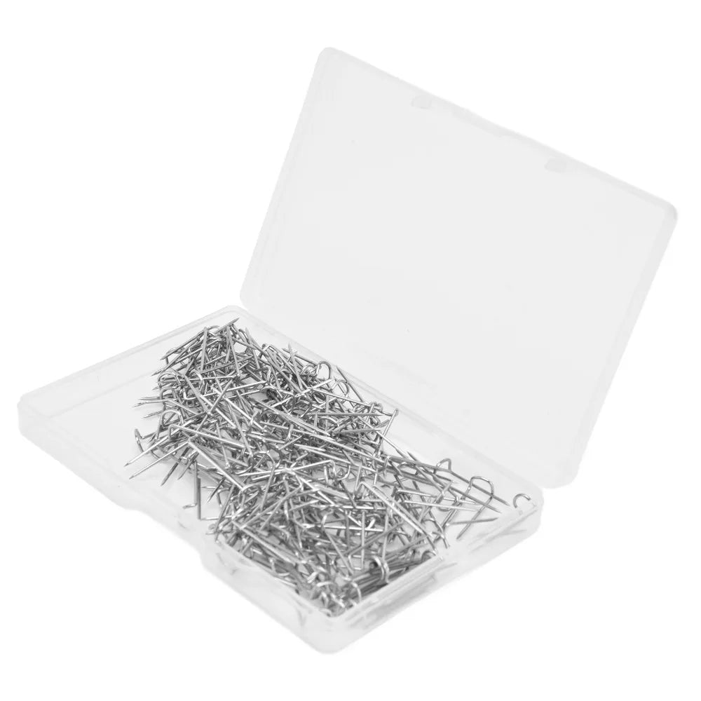 200Pcs Stainless Steel U-Shaped Sewing Fork Pins – Silver Sewing Fork Pins Nixie 17MM