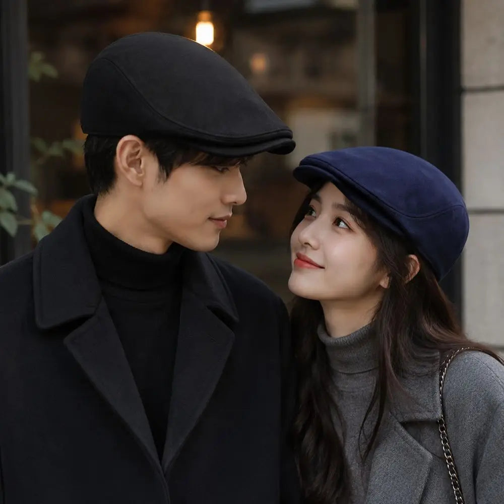 Men's Retro Breathable Beret Flat Newsboy Cap – Unisex Beret Flat Cap Nixie