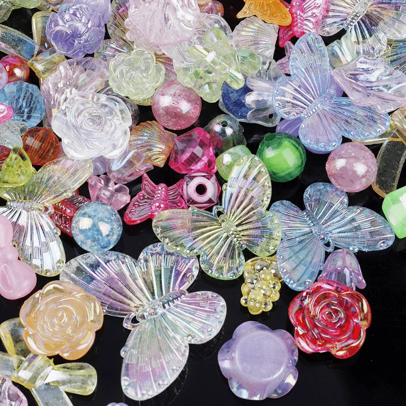 20g Acrylic Butterfly Flower Flatback Cabochons for DIY Crafts Craft Cabochons Nixie
