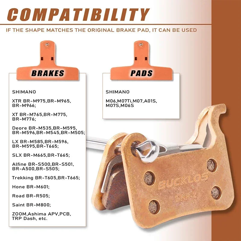 BUCKLOS MTB Hydraulic Disc Brake Pads – Shimano A01S M535 Disc Brake Pads Nixie