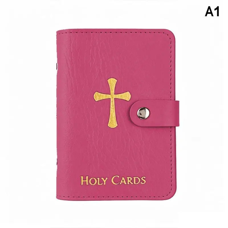 Leather Holy Card Holder Pocket Prayer Card Organizer Card Holder Organizer Nixie A1