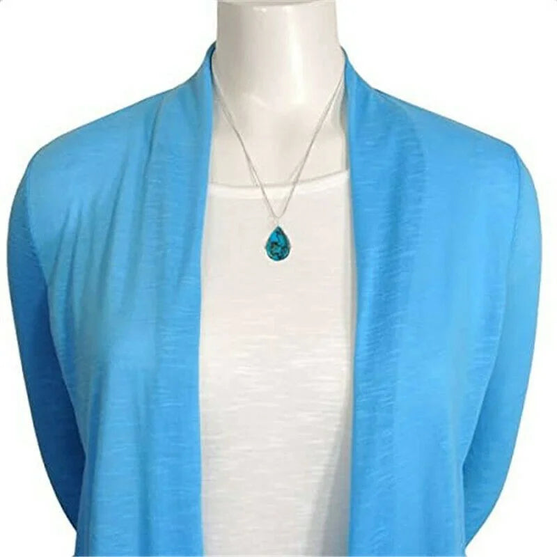Vintage Boho Turquoise Pendant Necklace & Earrings Set Boho Jewelry Set Nixie