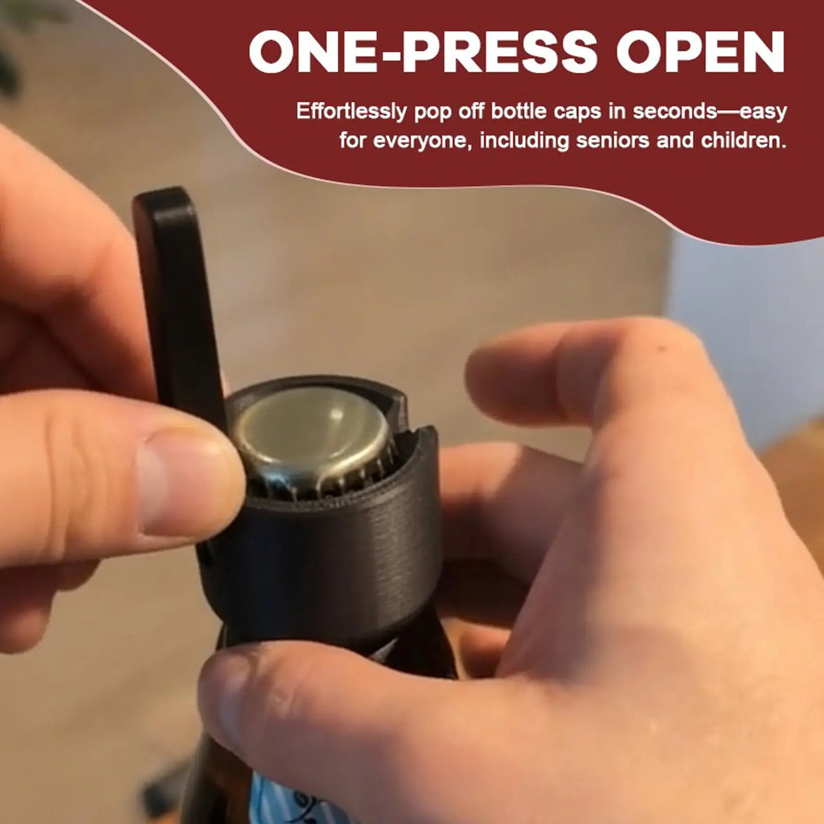 Novelty Beer Bottle Opener with Catapult Cap Launcher Bottle Opener Nixie