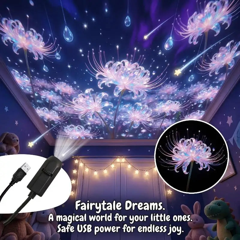 Floral Projection Night Light – 10 LED Designs for Room Decor Projection Night Light Nixie