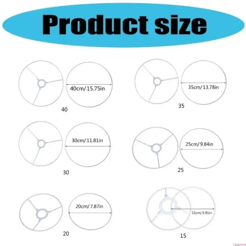 Round Metal Drum Lamp Shade Rings – DIY Light Frame Holder Lamp Shade Frame Nixie