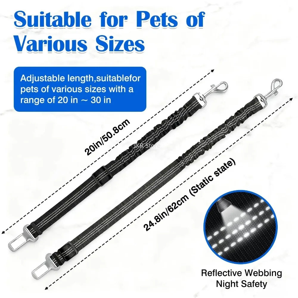 Reflective Dog Car Seat Belt – Adjustable Pet Safety Harness Dog Car Harness Nixie