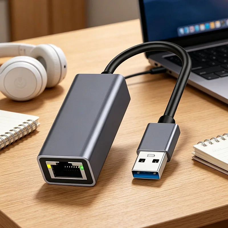 USB Type-C to RJ45 Gigabit Ethernet Adapter 10/100/1000Mbps USB Ethernet Adapter Nixie