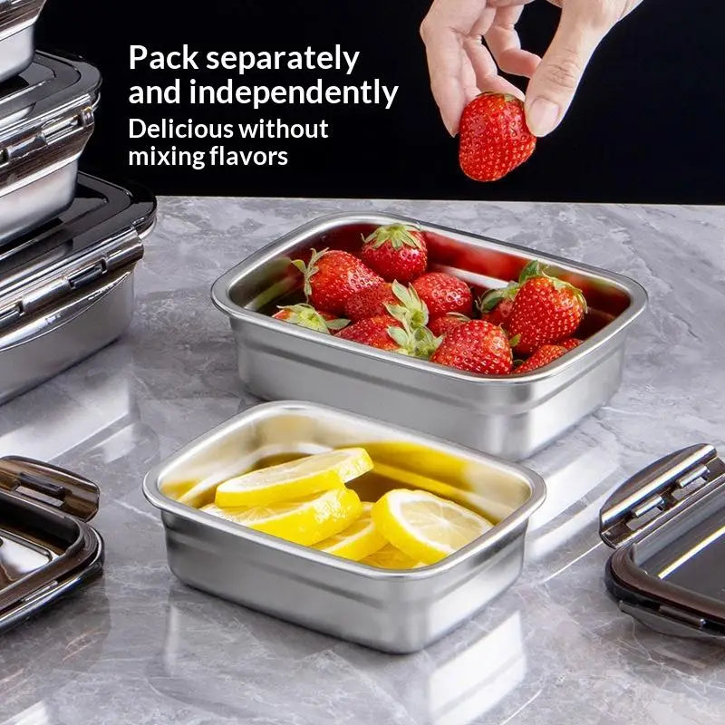 Stainless Steel Lunch Box Food Container with Secure Lid Food Storage Container Nixie