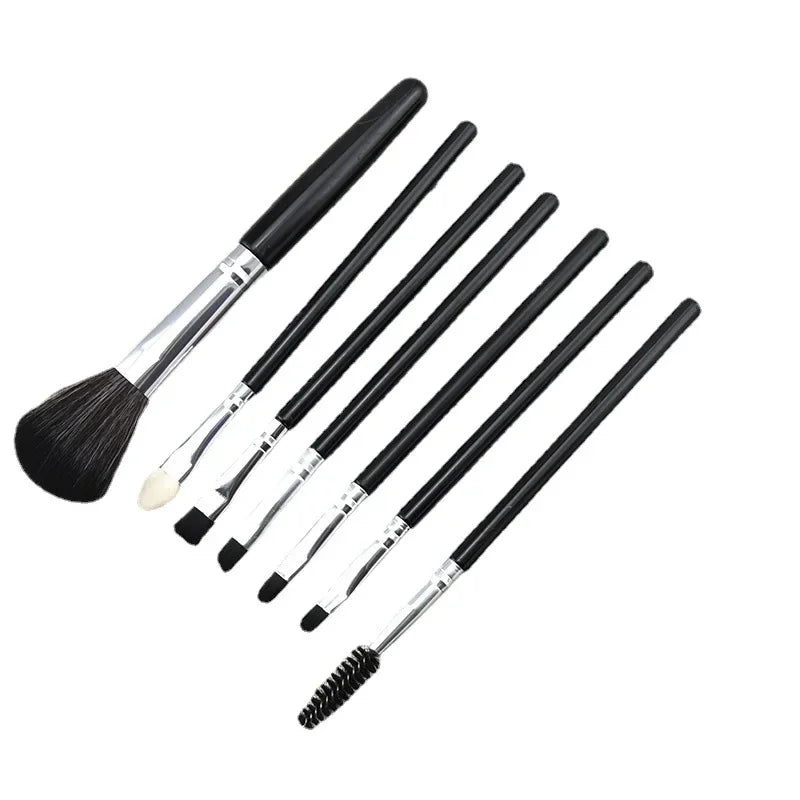 7-Piece Professional Makeup Brush Set | Powder, Blush & Eye