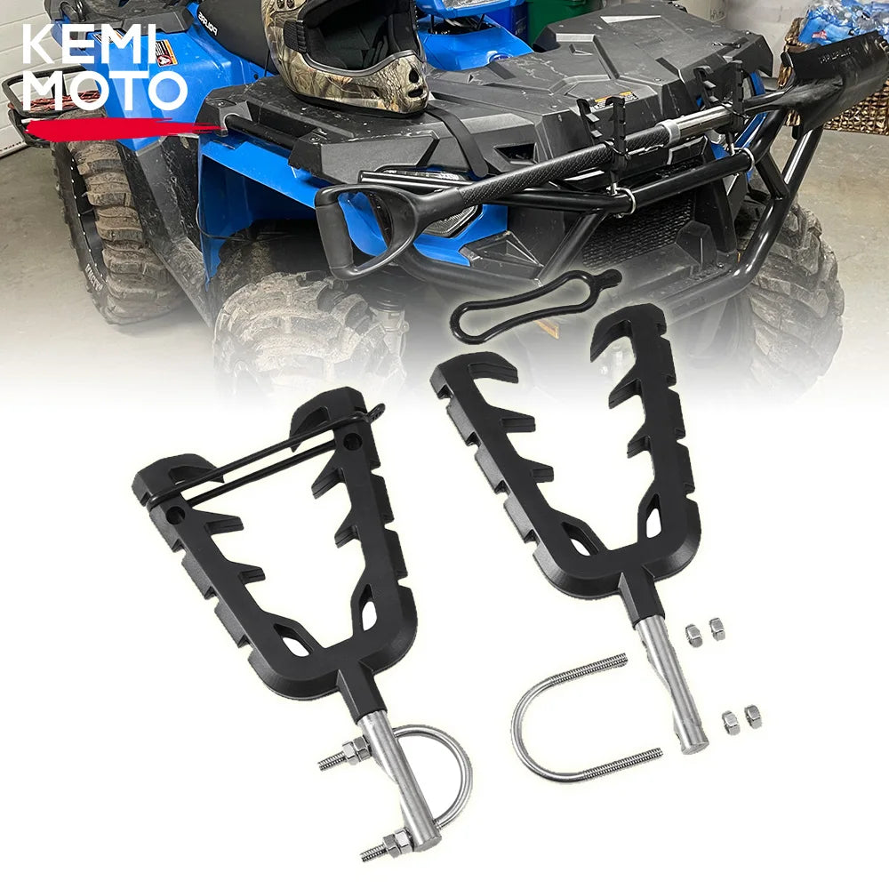ATV UTV Gun & Tool Rack Mount with Rubber Straps | 0.8–1.3" Bar ATV Tool Rack Mount Nixie