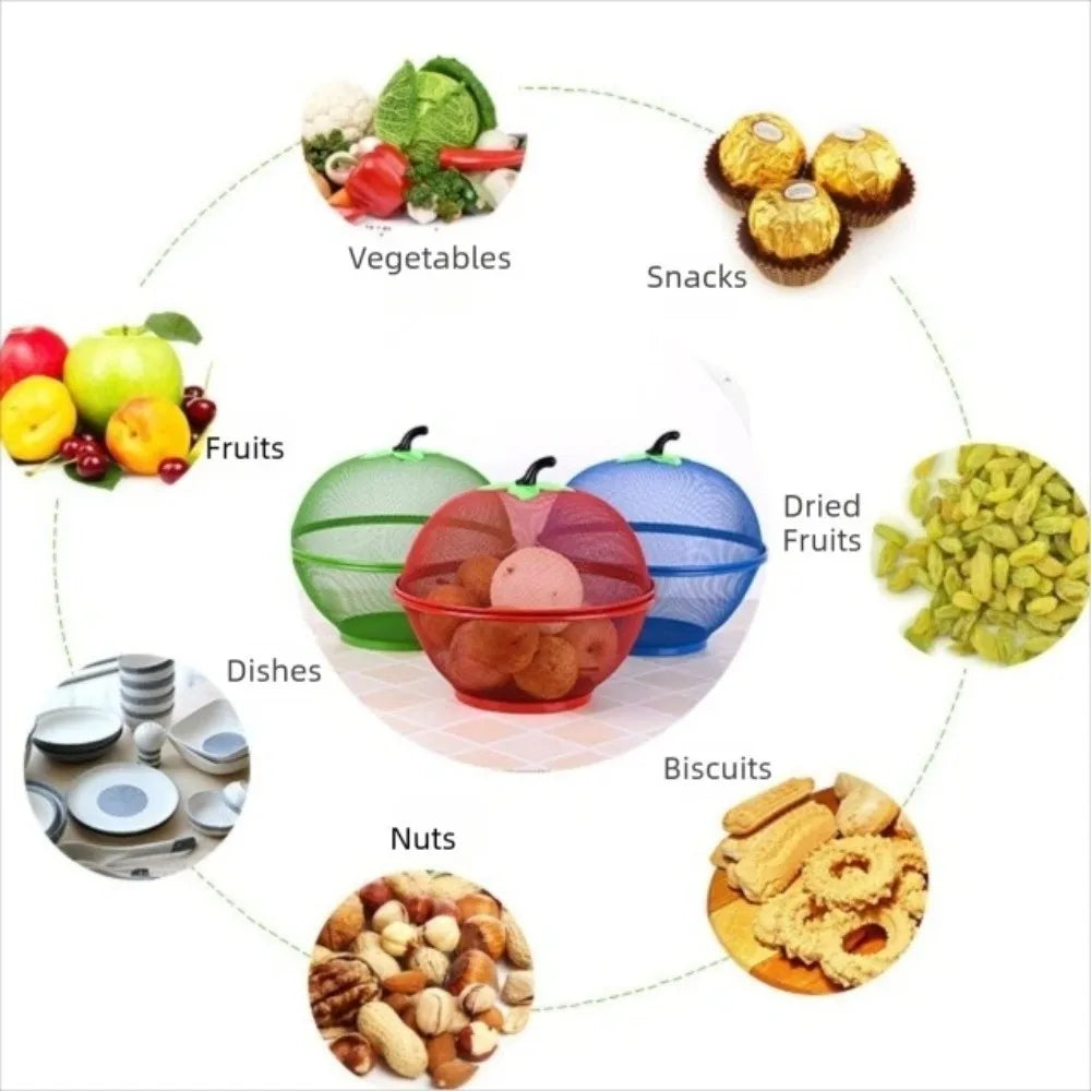 Metal Mesh Fruit Basket & Vegetable Organizer | Kitchen Bowl Fruit Basket Nixie