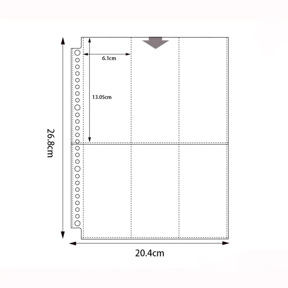 B5 Photocard Binder Sheets Transparent Acid-Free PP Sleeves