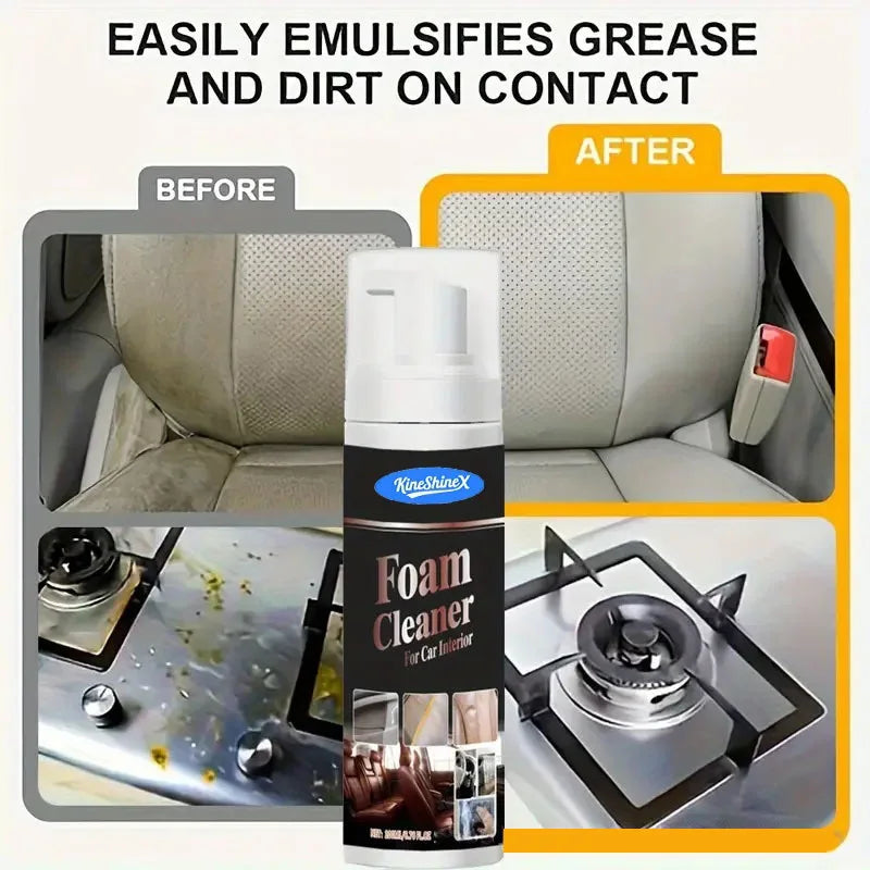KINESHINEX Foam Cleaner Spray – Car Interior & Home Surfaces Foam Cleaner Spray Nixie