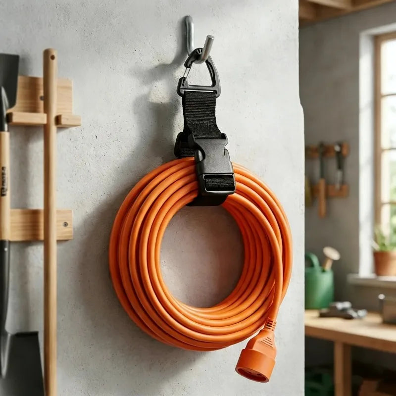 4-Pack Adjustable Heavy Duty Hose & Cord Storage Straps Hose & Cord Straps Nixie