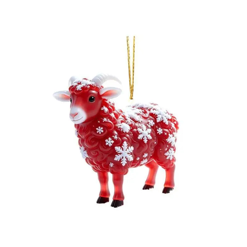 Acrylic Chinese Zodiac Goat Hanging Ornament | Lunar New Year