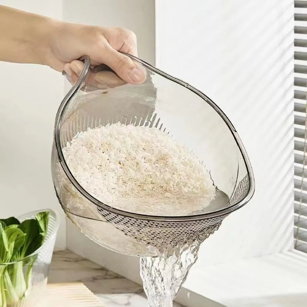 Multifunctional Plastic Drainage Basket & Salad Draining Bowl