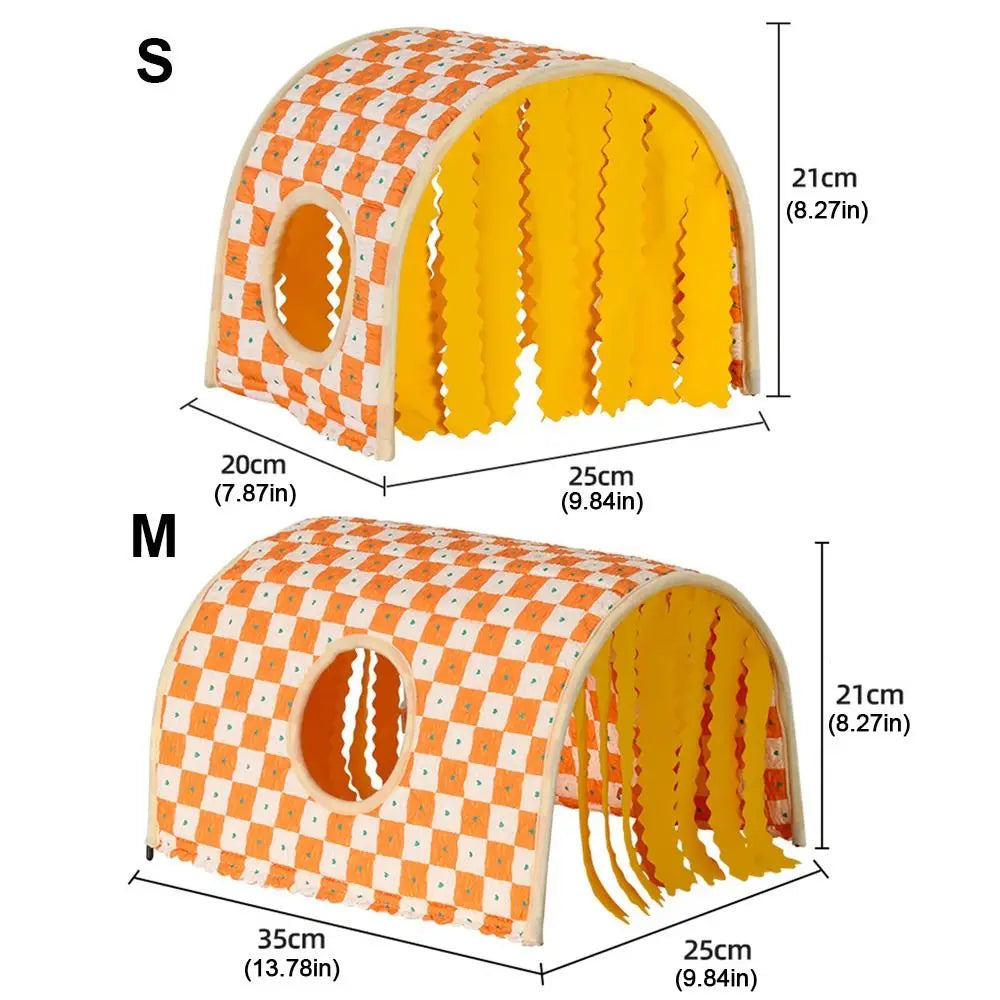 Guinea Pig Tunnel Hideout – Breathable Foldable Small Pet Nest Small Pet Tunnel Nixie