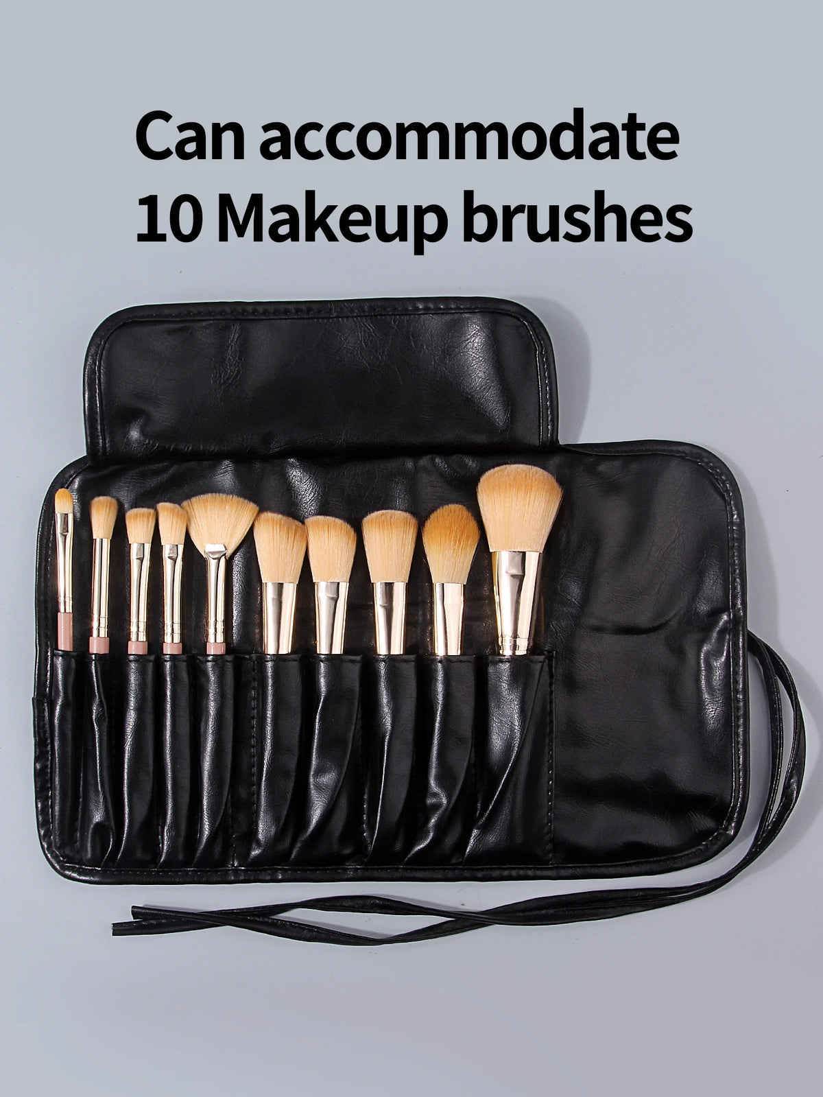 10-Slot Foldable Waterproof Makeup Brush Bag Travel Organizer Makeup Brush Bag Nixie