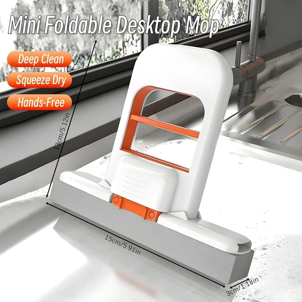 Mini Handheld Sponge Mop – Wet & Dry for Kitchen & Bathroom Handheld Sponge Mop Nixie