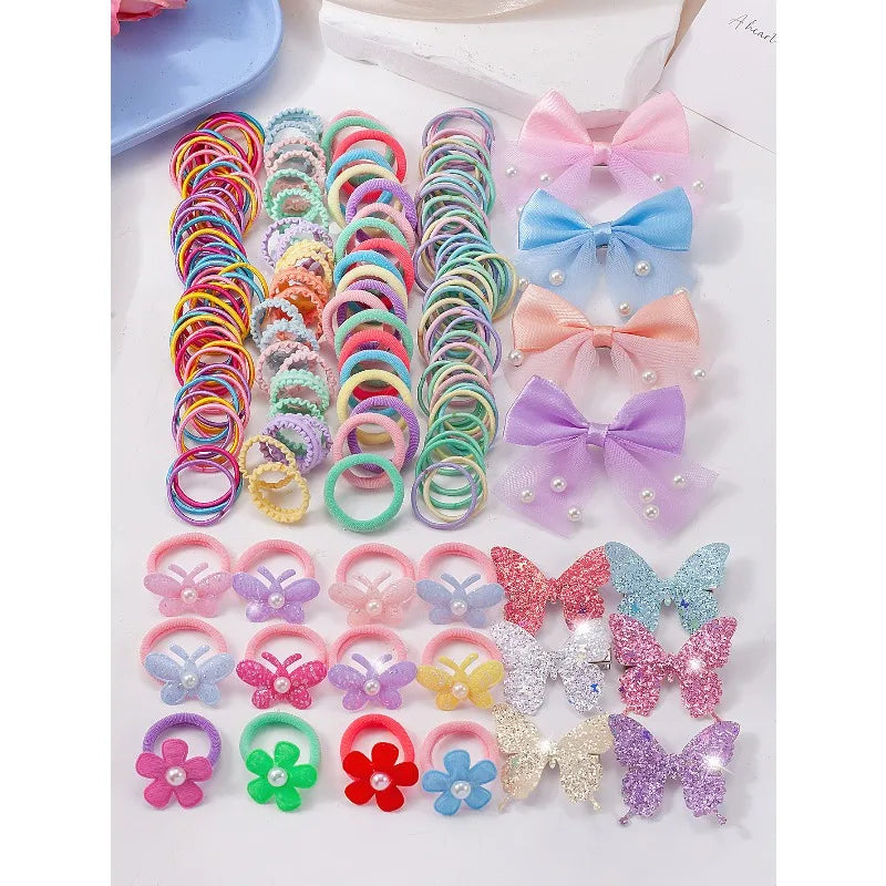 832-Piece Girls Hair Accessories Set – Clips, Bands & Ties Girls Hair Accessories Nixie