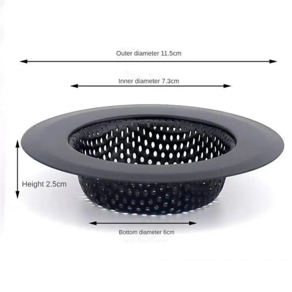 Stainless Steel Sink Strainer Black Drain Filter – Anti-Clog Mesh Sink Drain Strainer Nixie L