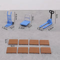 11Pcs Miniature Hand Cart Props Set – Diorama & Terrarium Decor