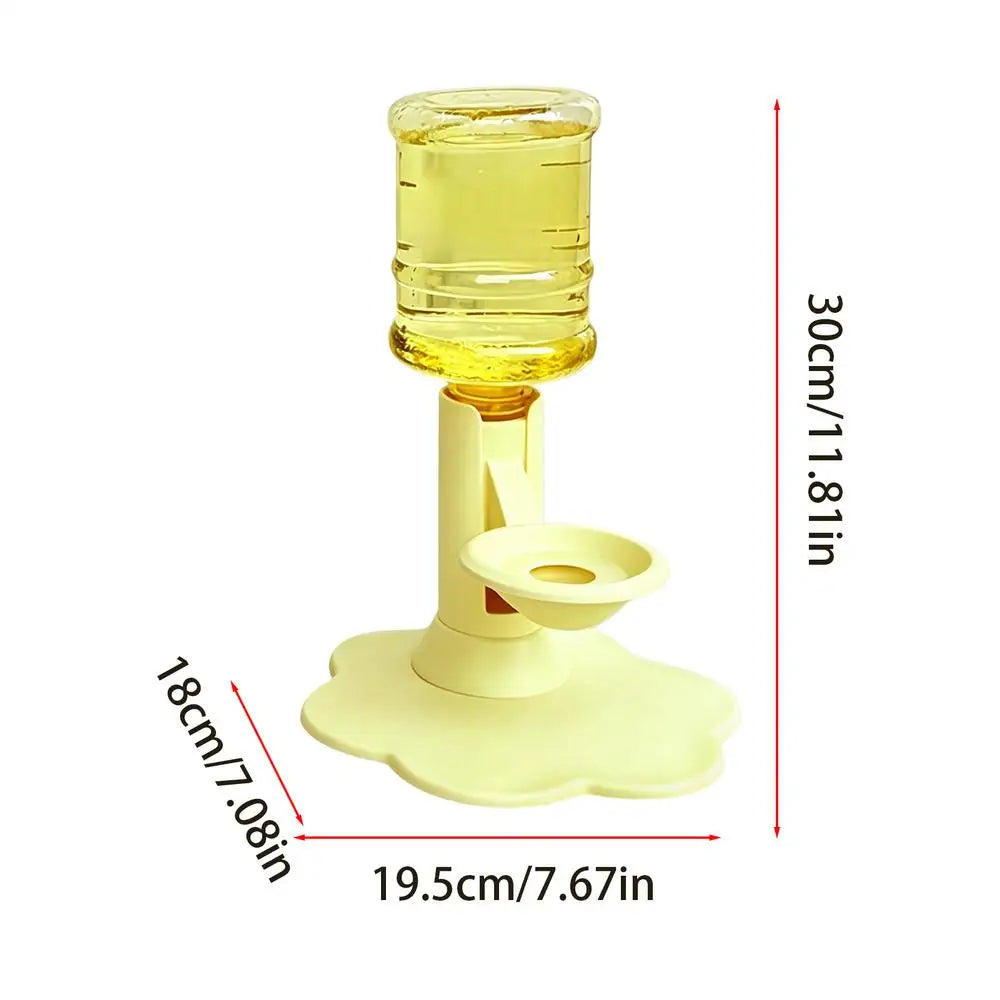 Elevated Gravity Pet Water Dispenser Stand for Cats & Dogs Pet Water Dispenser Nixie Yellow