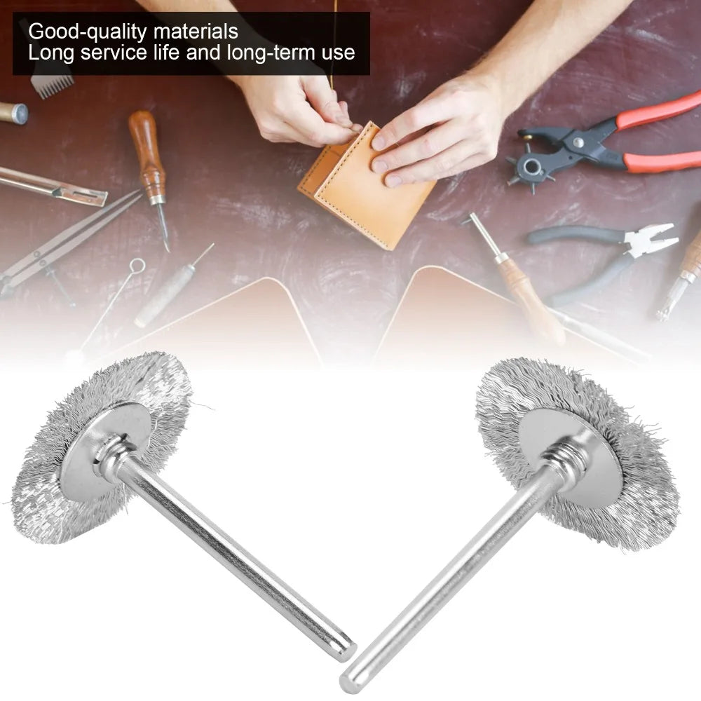 30pcs T-Shape Wire Brush Wheel Set – 3mm Shank Rotary Tool Rotary Tool Brush Nixie