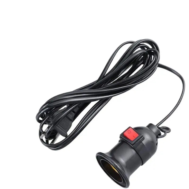 E27 Lamp Holder with On/Off Switch & 3M Cord | DIY Lighting Lamp Holder Socket Nixie