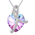 Love Heart Crystal Pendant Necklace – Period Tracker for Women Pendant Necklace Nixie Pink